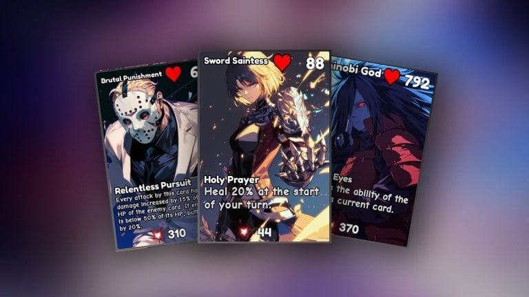 Lista de camadas de batalha de cartas de anime