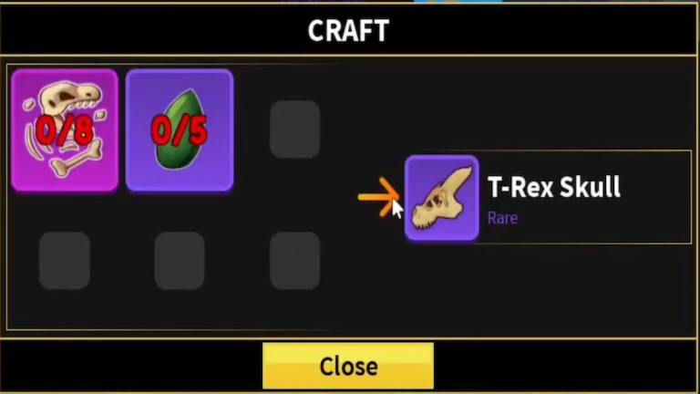 Cómo obtener el cráneo t-rex y la campana de dinosauría en frutas Blox (actualización 24)