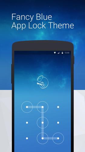 Fancy Blue: App Lock Theme