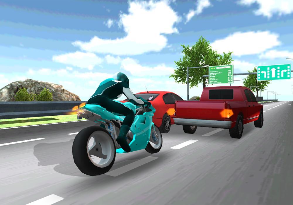 Race Traffic Motorbike