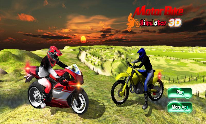 Off-Road Moto Race Mountain