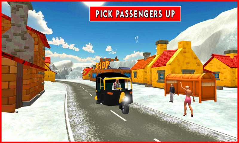 Drive Snow Tuk Tuk Rickshaw