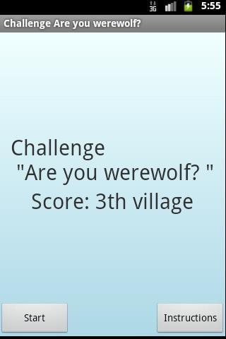 Challenge "Are you werewolf?"