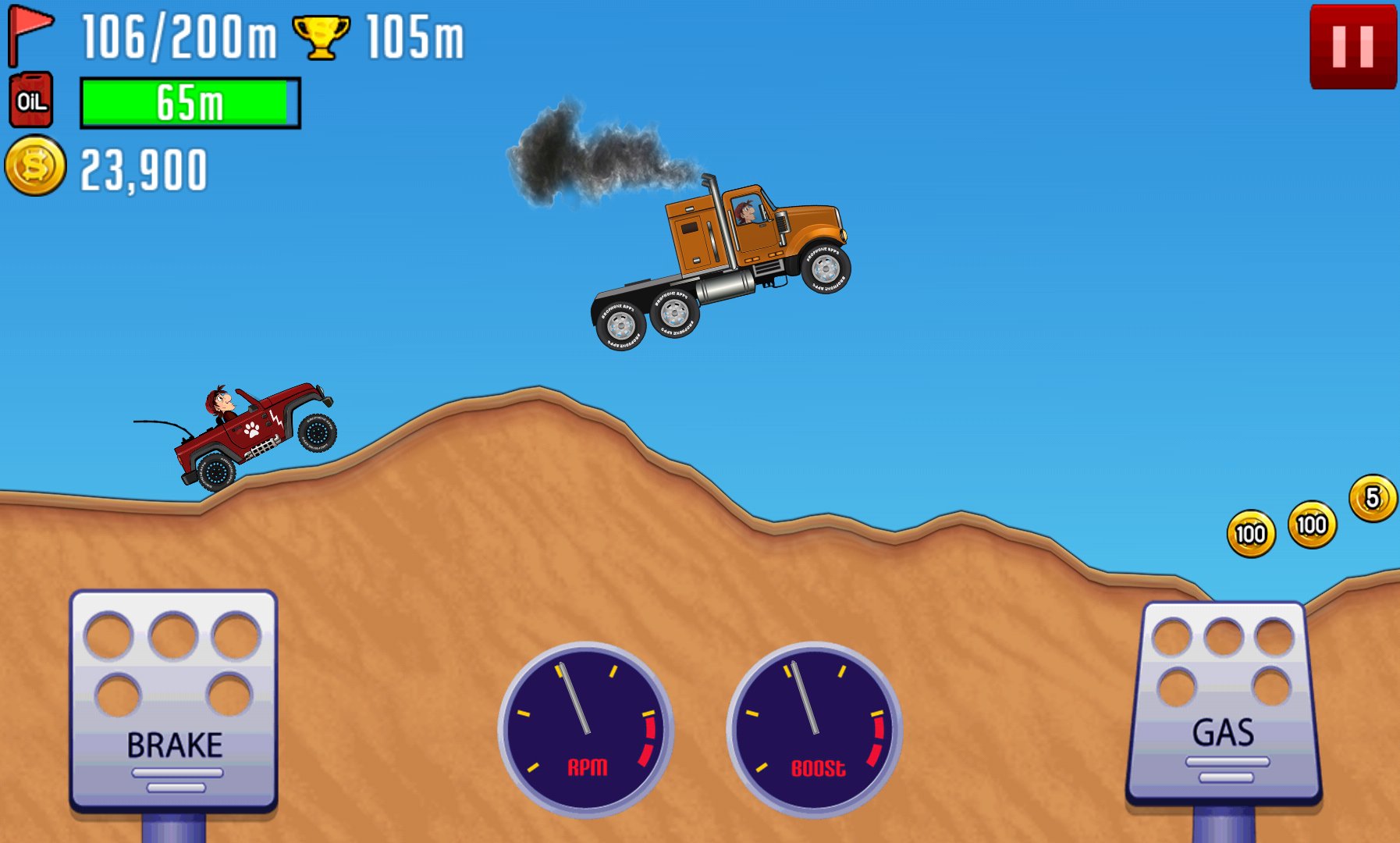 Mountain Hill Racing Car Climb