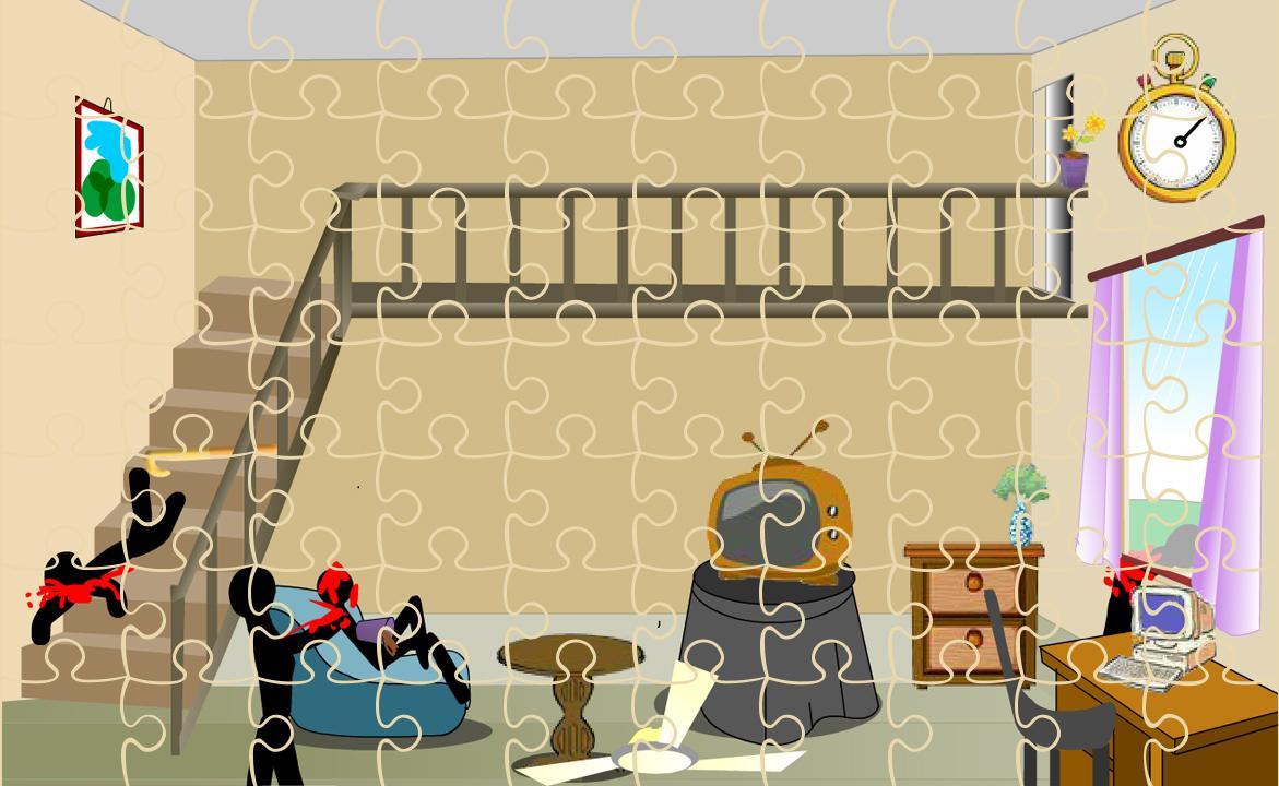 Stickman Death Livingroom