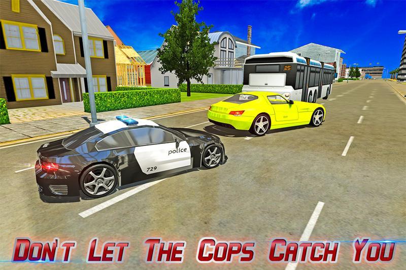 City Street Police Car Chase