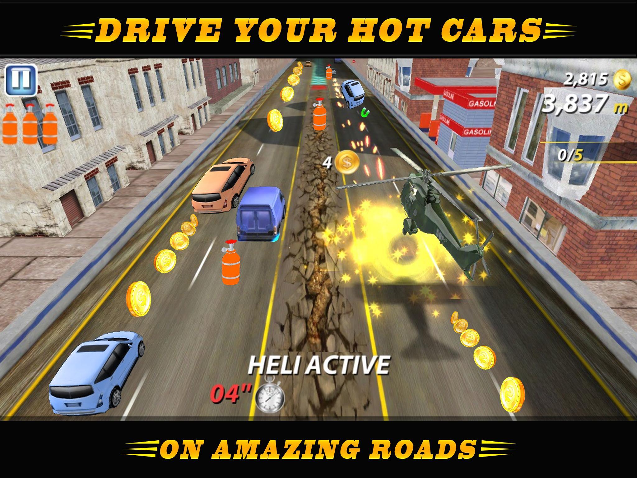 Racing Car On Fire