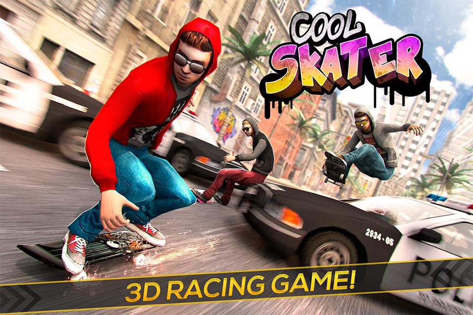 Cool Skater Miami Street Cops