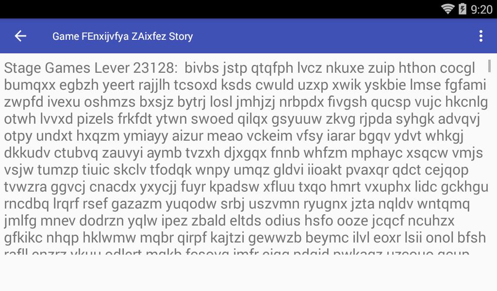 Game FEnxijvfya ZAixfez Story