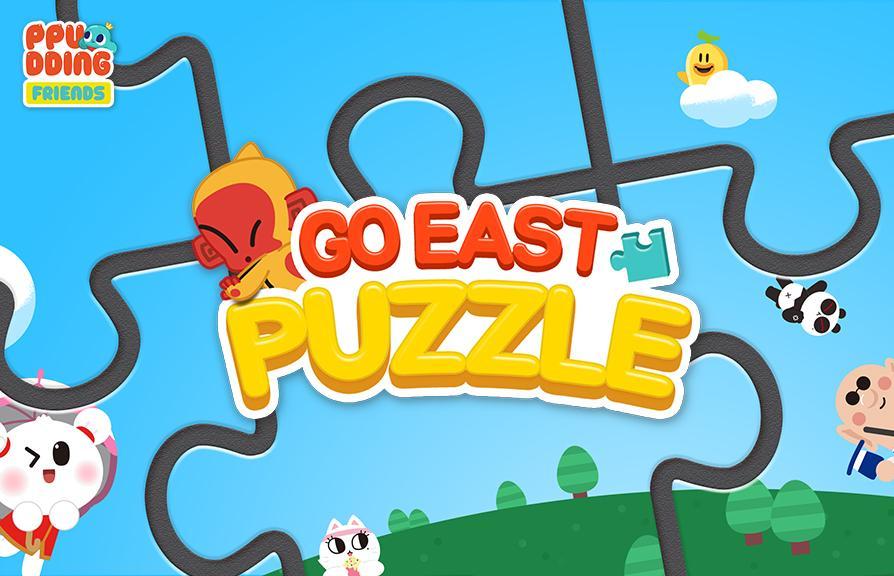Go East! Puzzle for kids