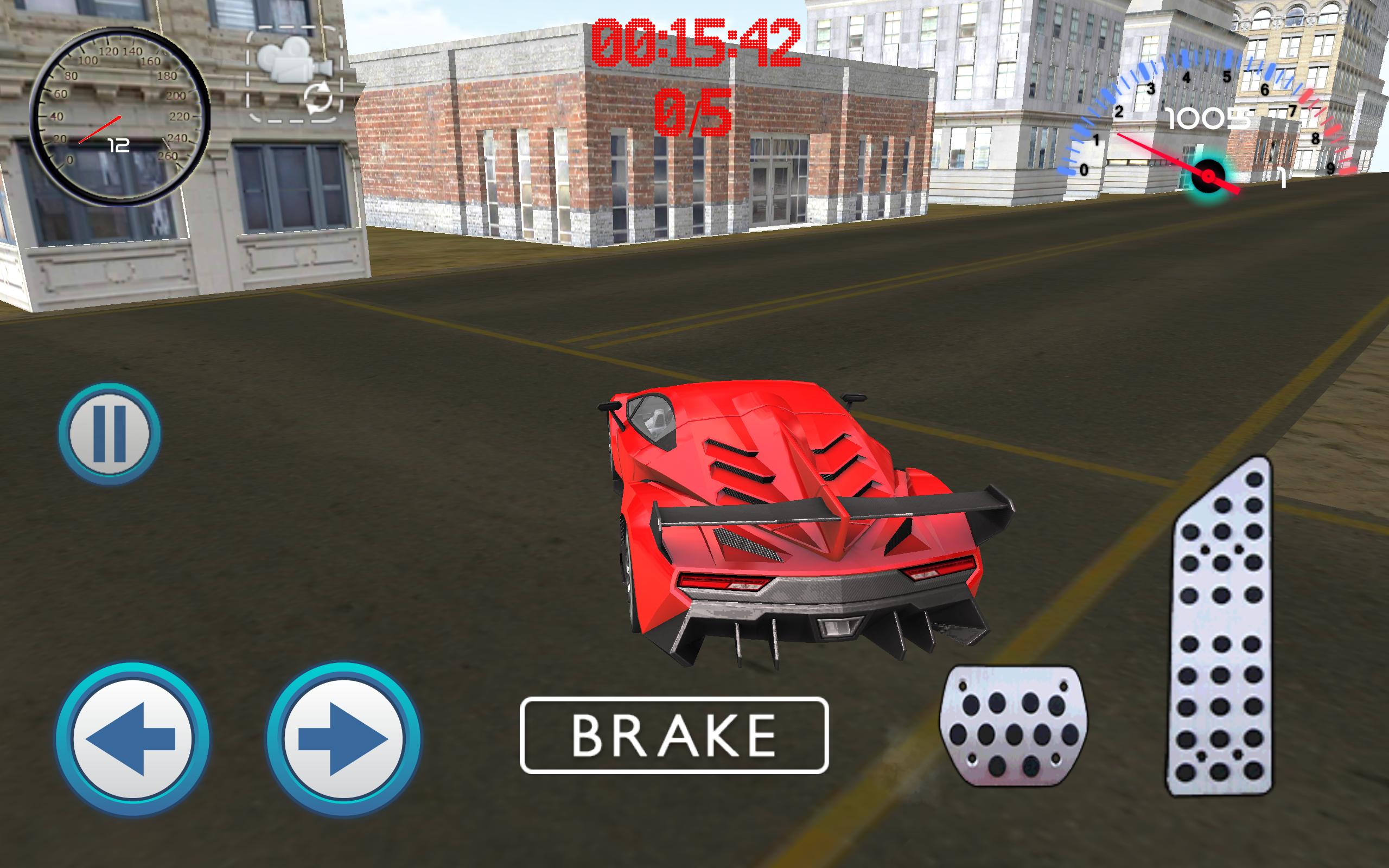 Muscle Car Driving City Race