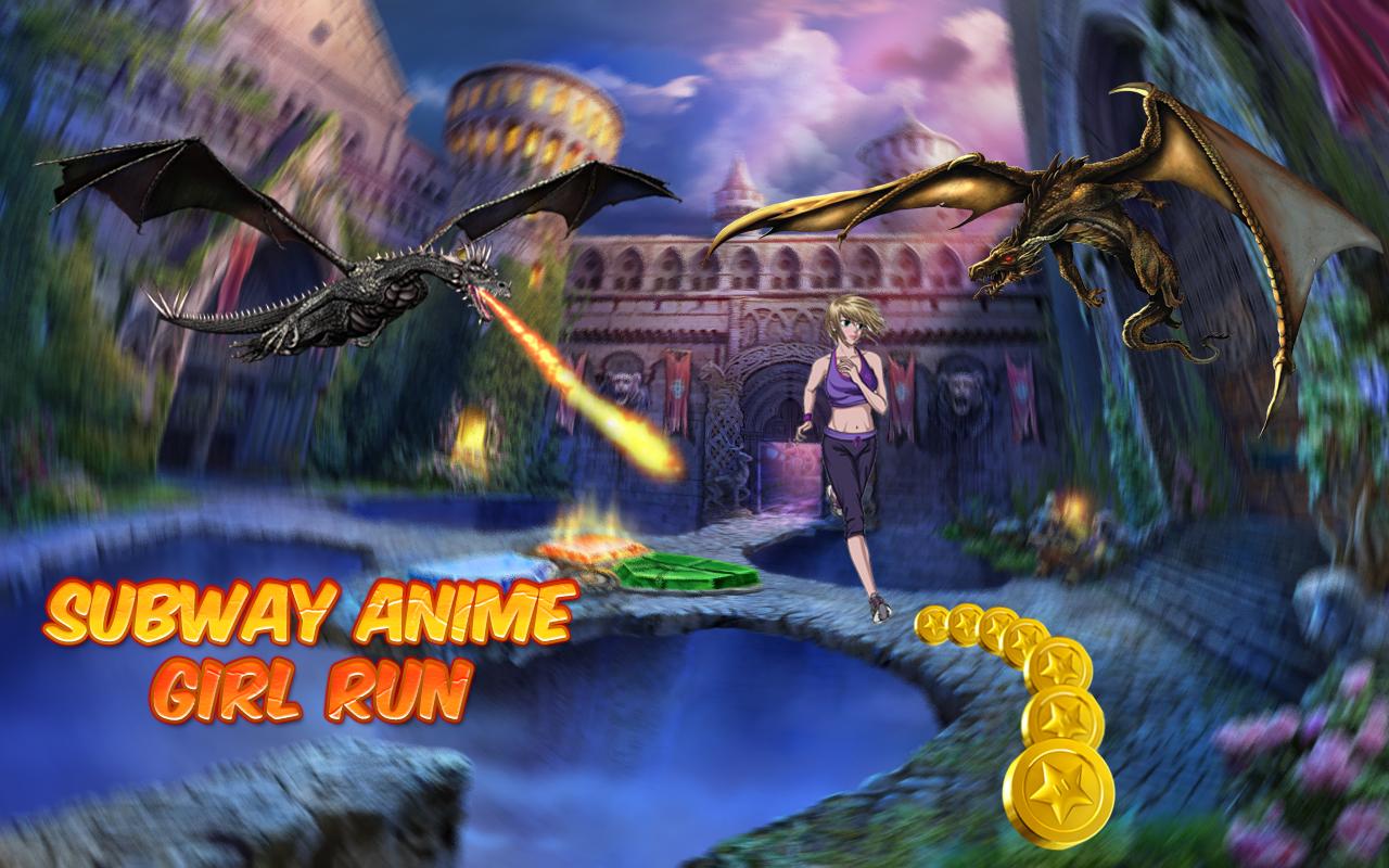 Subway Anime Girl Run