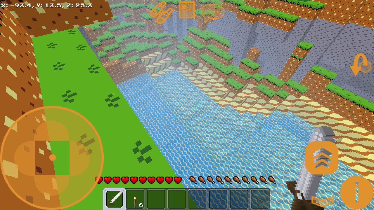 Lucky in craft: Building adventure block